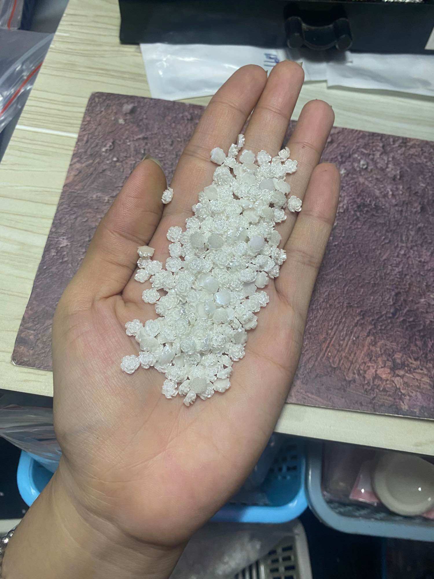 [MÃ81] 10 hoa nhựa trang trí móng tay