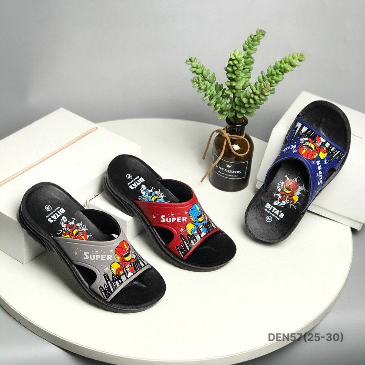 Dép lê Bitas bé trai (size 25-30)