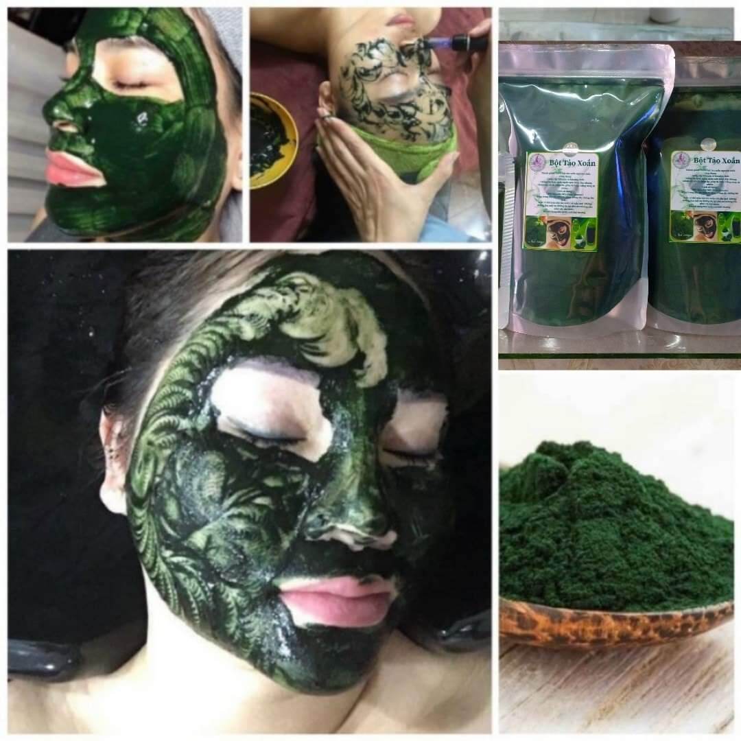 1kg bột tảo xoắn nguyên chất  đắp mặt nạ trắng da, giảm mụn,săn chắc da