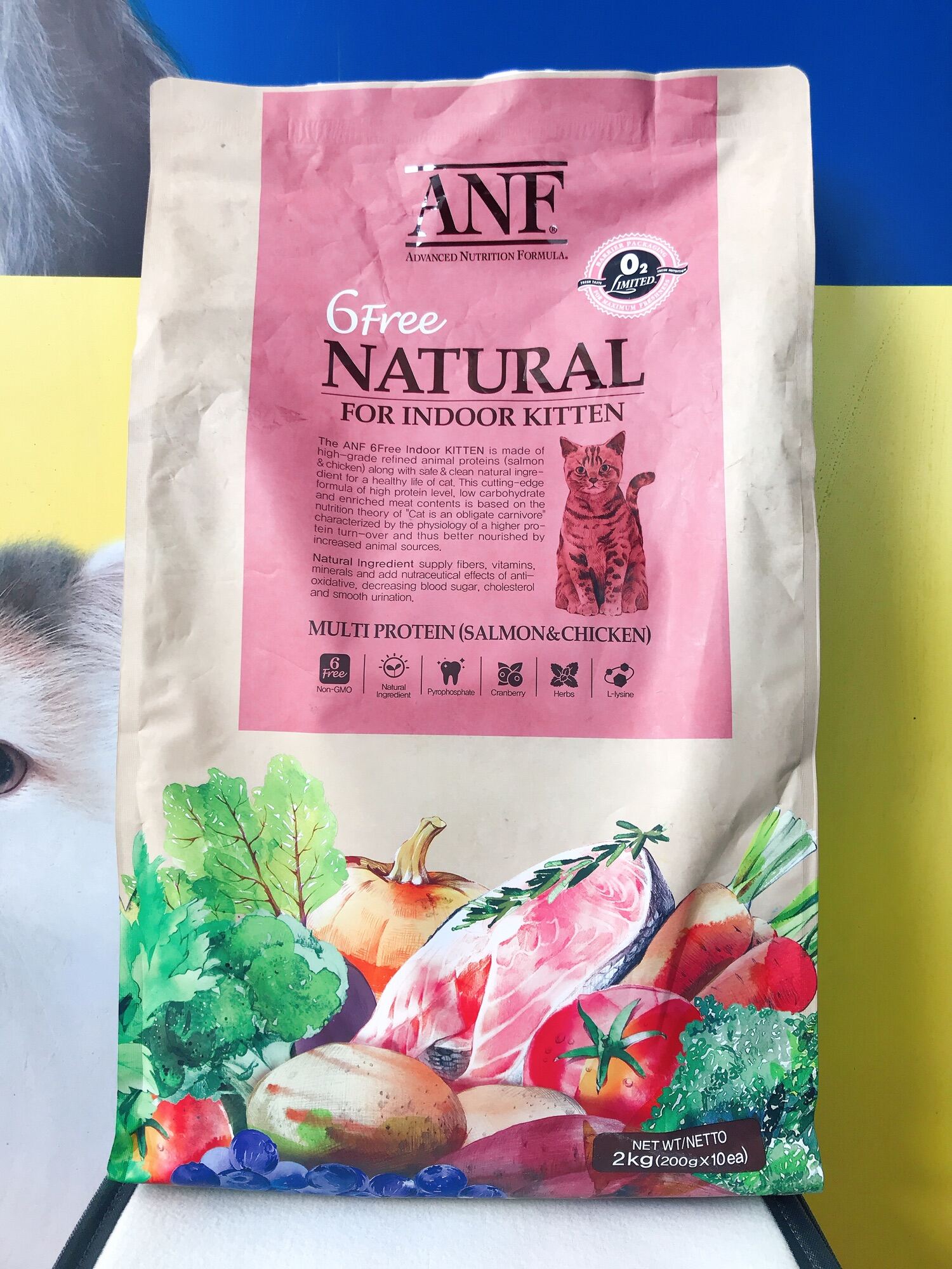 Thức ăn hạt cho mèo con ANF 6 Free Indoor Kitten 2kg