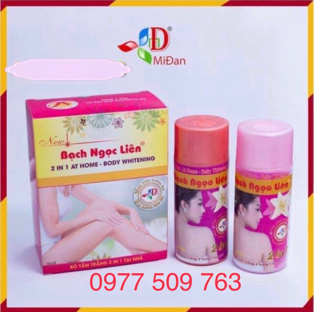5 hộp - Tắm trắng Body Bạch Ngọc Liên 200gr