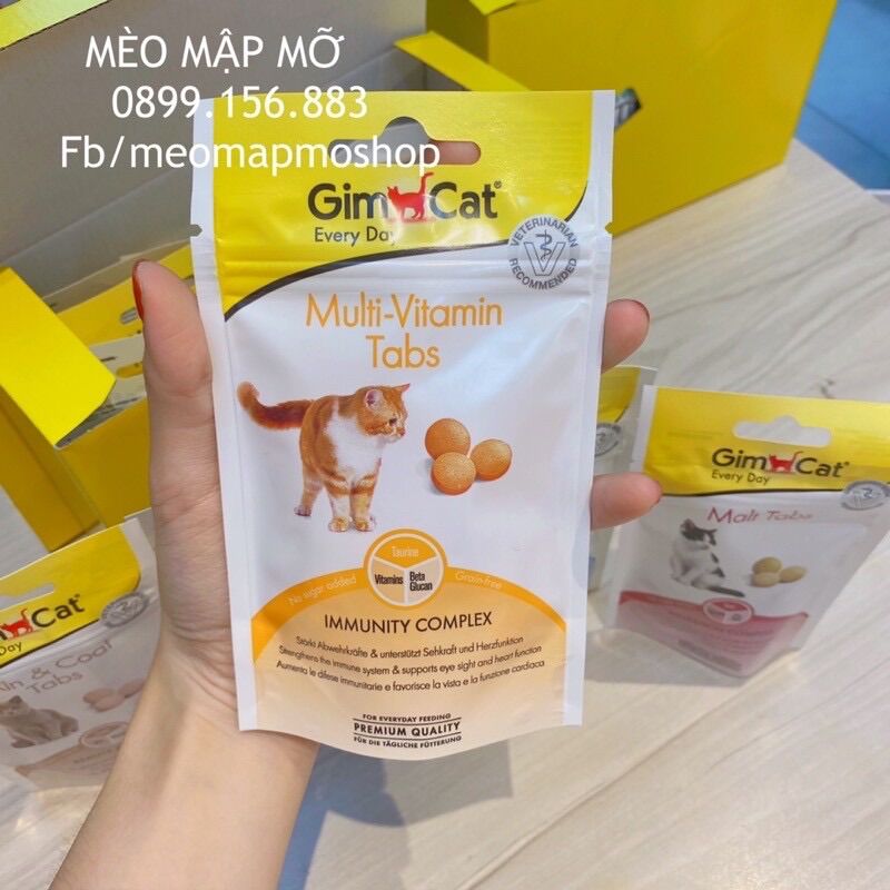 Gimcat viên multivitamin tab vitamin viên tổng hợp cho mèo