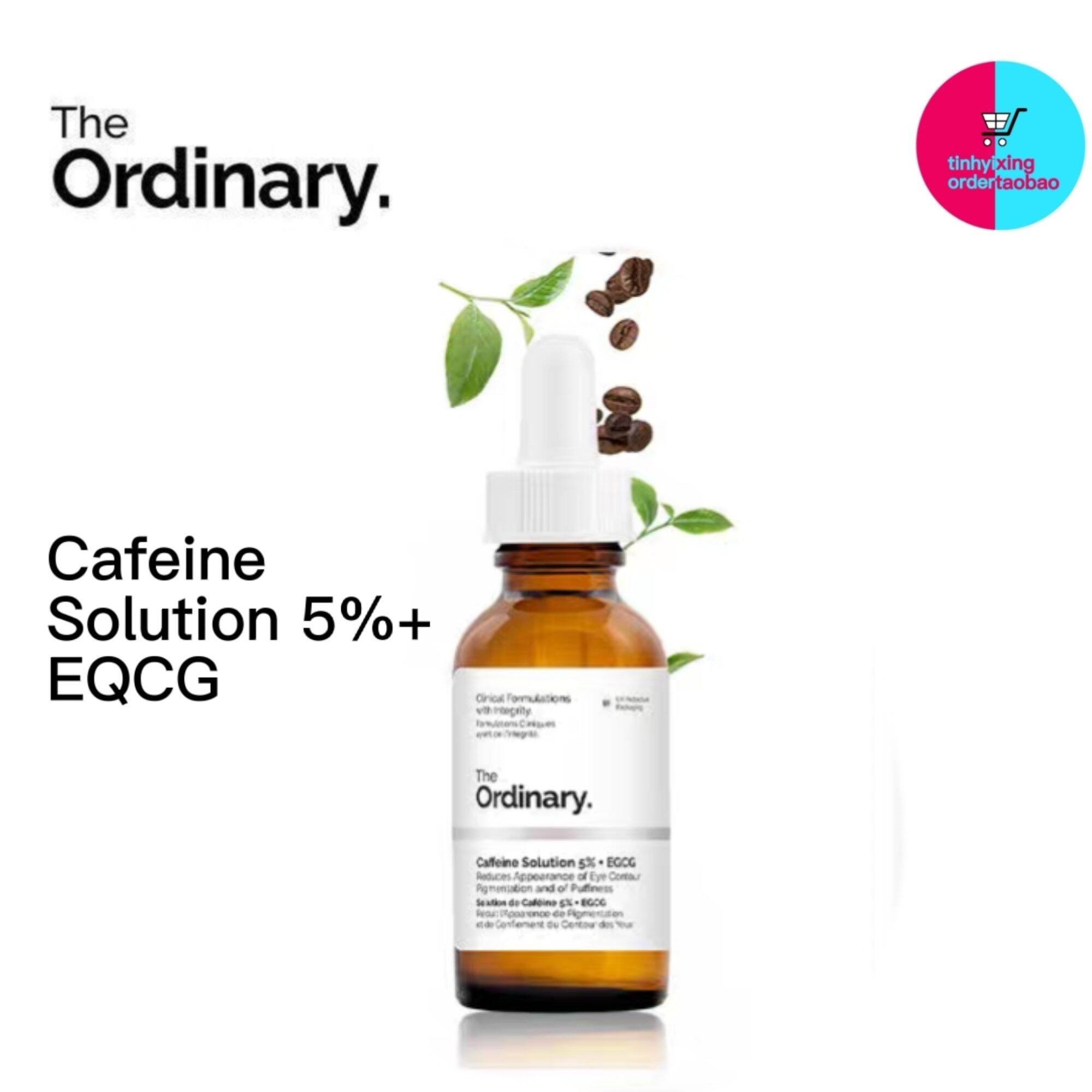 (tinhyixing) The Ordinary Caffeine Solution 5% + EGCG Eye Serum của loại bỏ kem mắt tốt nhất cho nếp nhăn quầng thâm bọng mắt