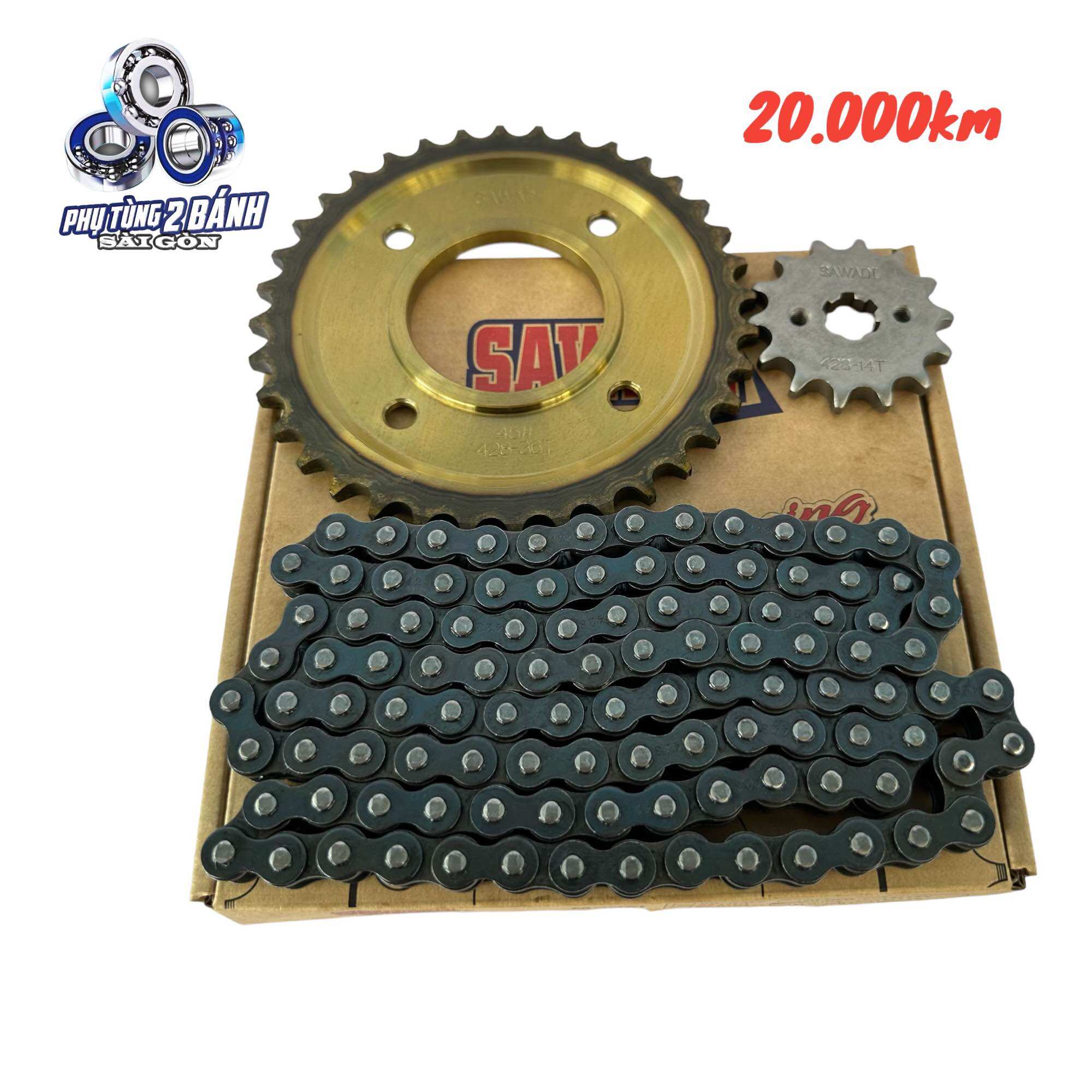 Nhông sên đĩa sawadi wave anpha/ wave s110/wave rsx 110/future/blade