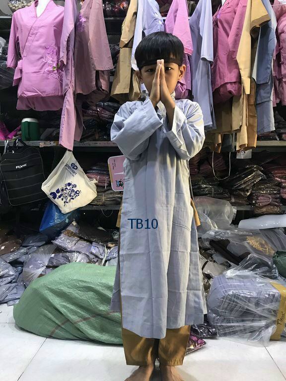 Áo tràng đi chùa bé, Áo tràng phật tử