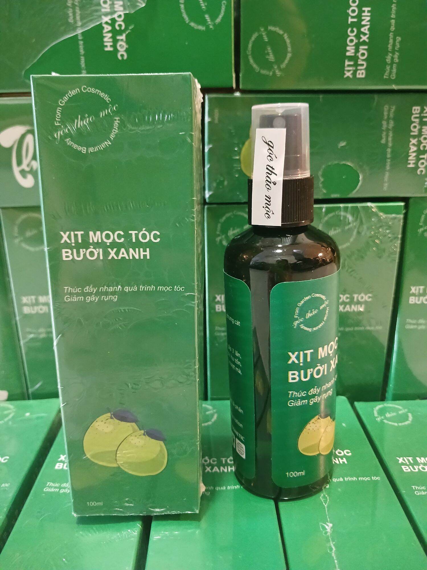 Xịt bưởi xanh kích mọc tóc, dưỡng tóc 100ml