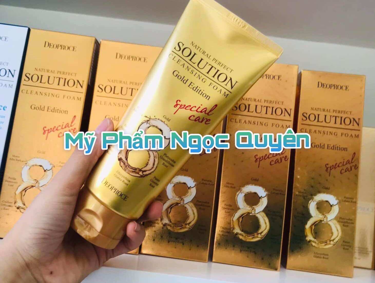 Sửa rửa mặt tinh chất vàng và nhân sâm Deoproce