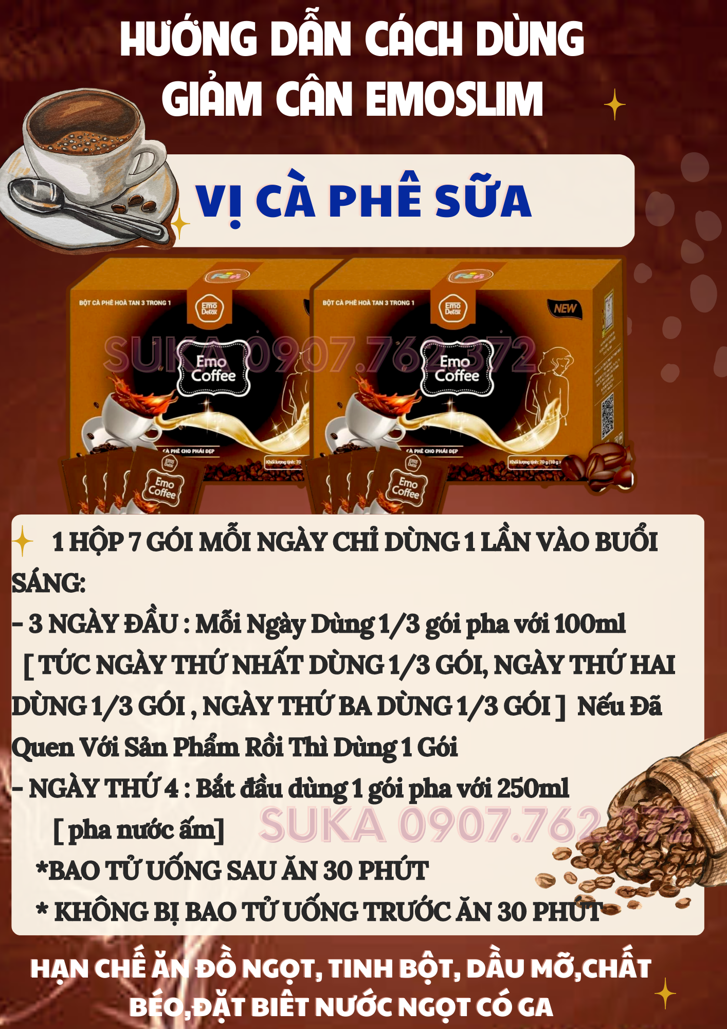 Cofe Giam Cân Cap Toc Em0slim