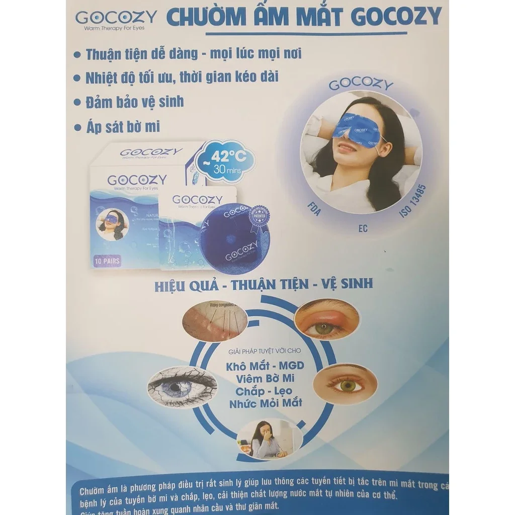 [CHÍNH HÃNG] GOCOZY chườm ấm mắt GOCOZY date xa - hộp 10 miếng