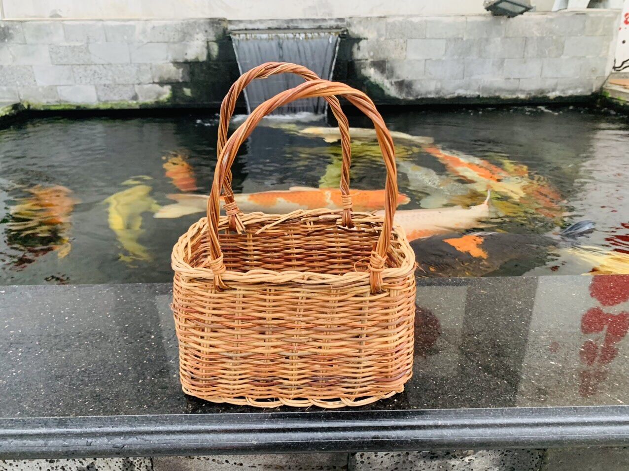 Giỏ hoa quả đáy ovan