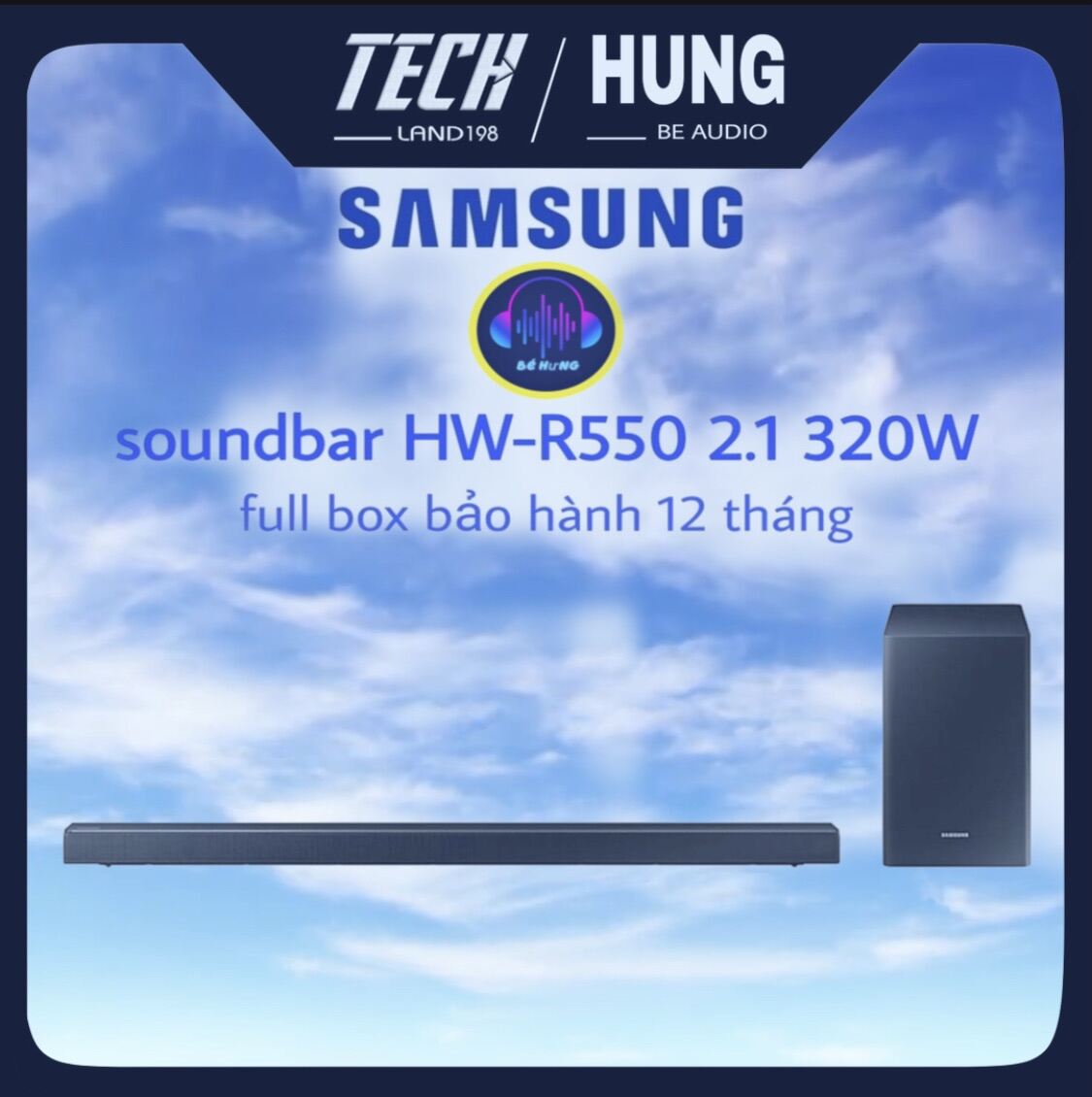 Loa Soundbar Samsung R550 2.1 CS 320W chính hãng