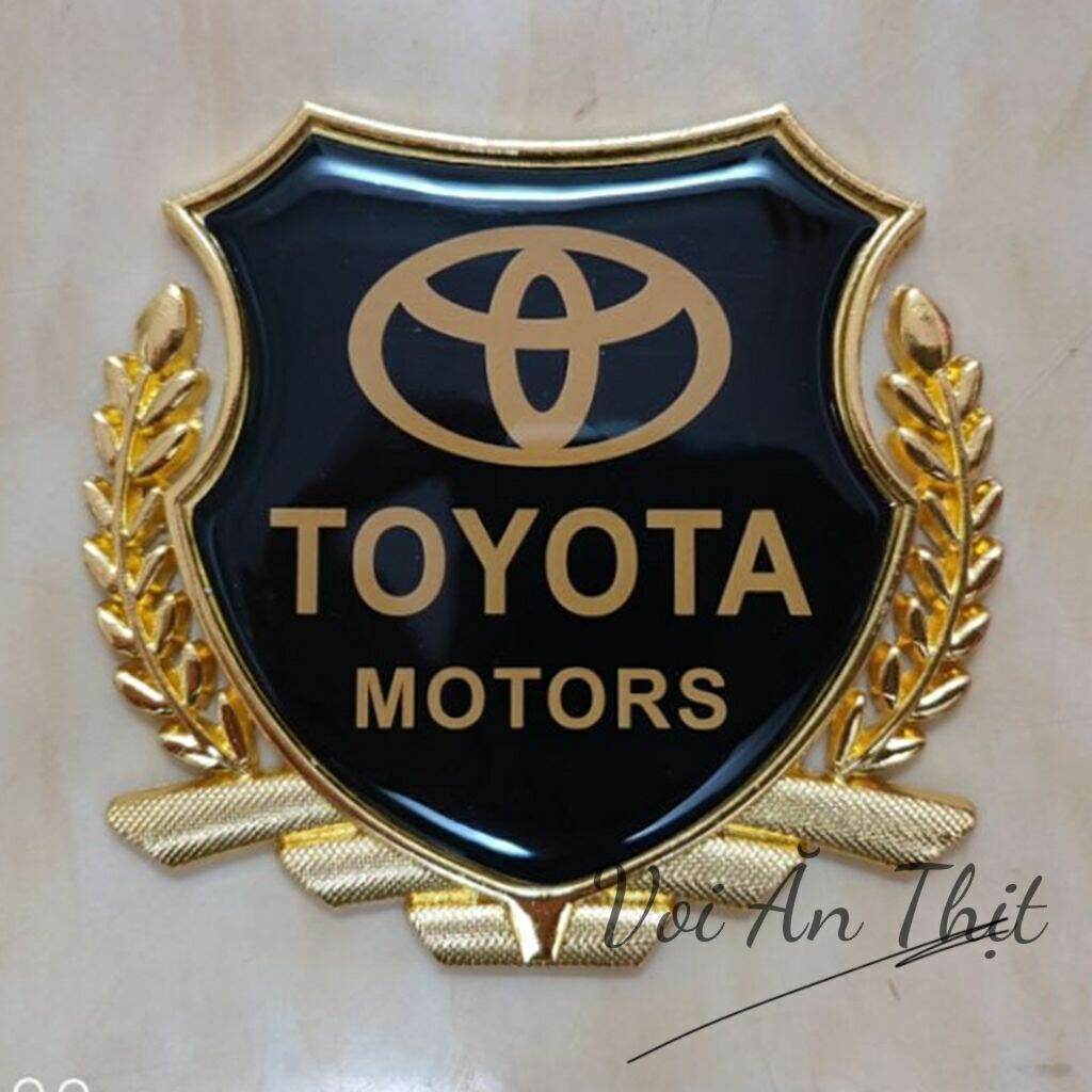 Logo Bông Lúa Đủ Thương Hiệu Dán Trang Trang Trí Ô Tô, Xe Máy [ Viền Vàng ]