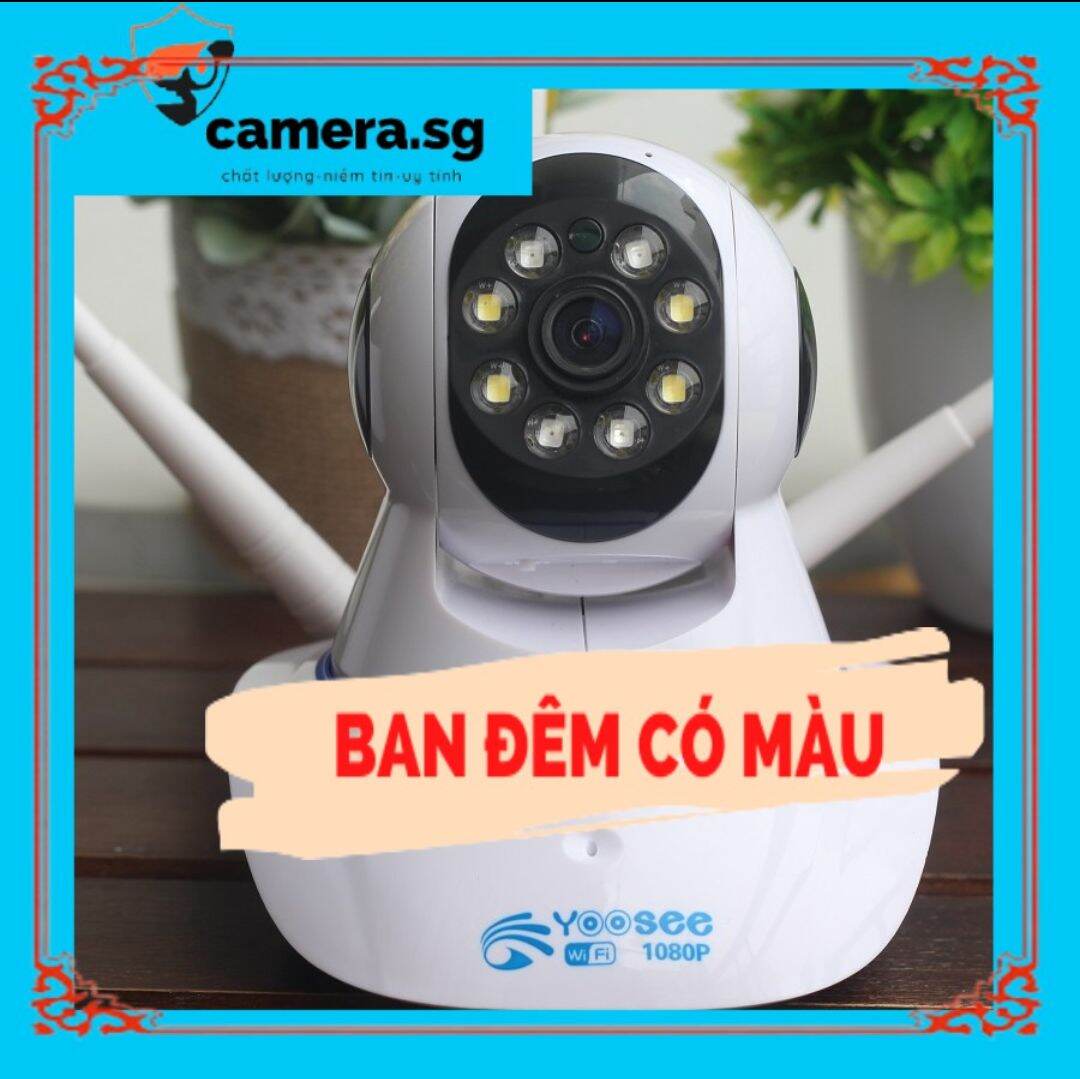 Camera Yoosee Ban đêm có màu camera 3 râu 1080 FULL HD (CÓ KÈM THẺ NHỚ 16GB, 32GB, 64GB)