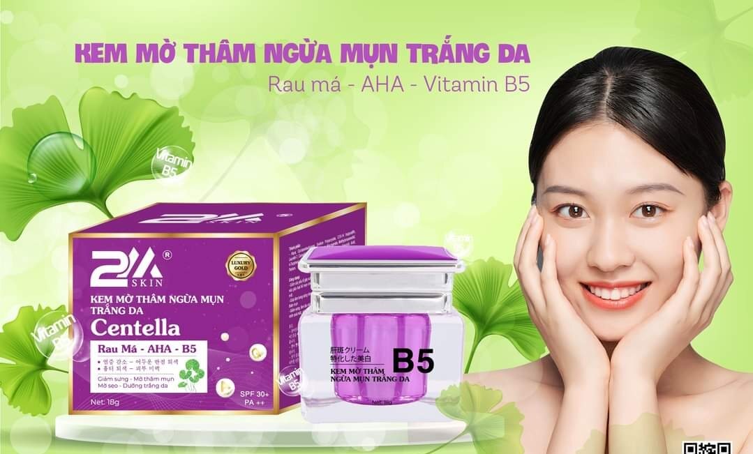 Kem 2mskin mụn thâm trắng da 18g