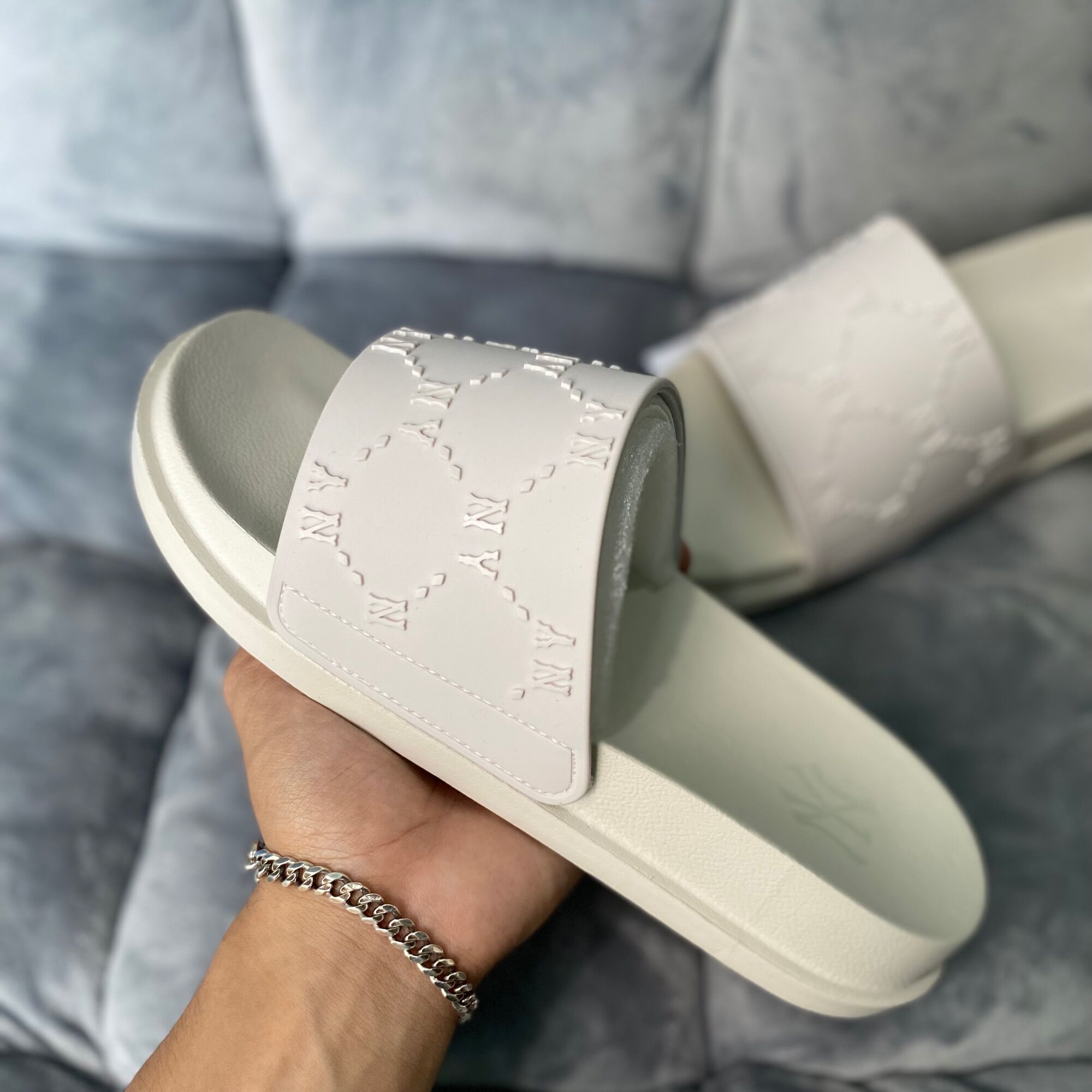 [FreeshipMAX][Chính Hãng] Dép MLB Monogram Chính Hãng - Jan.Authentic