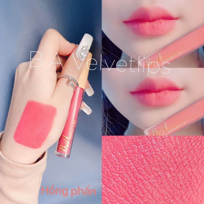 Hồng Phấn_Son Ba Beauty Vellvet Lips Màu Hồng Phấn