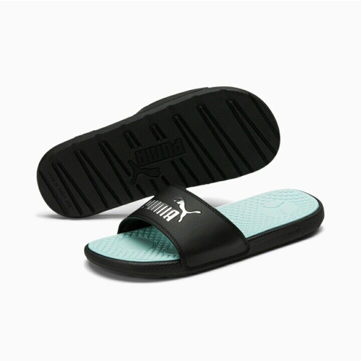 Dép puma cool cat aqua-silver chính hãng