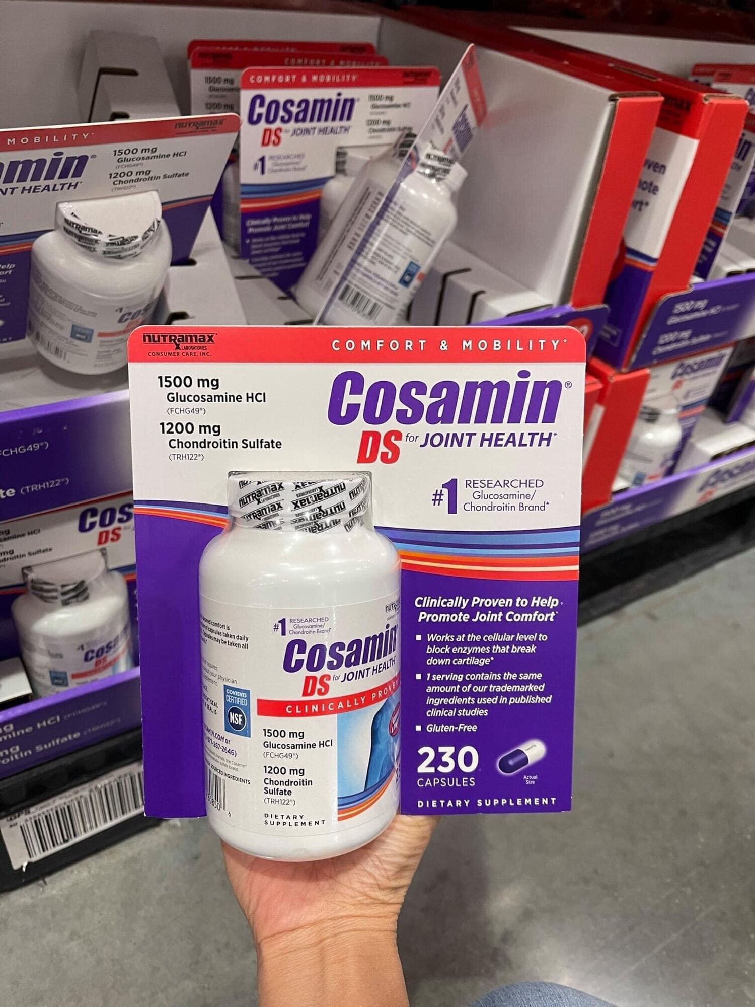 VIÊN UỐNG TÁI TẠO SỤN KHỚP COSAMIN DS 230 VIÊN