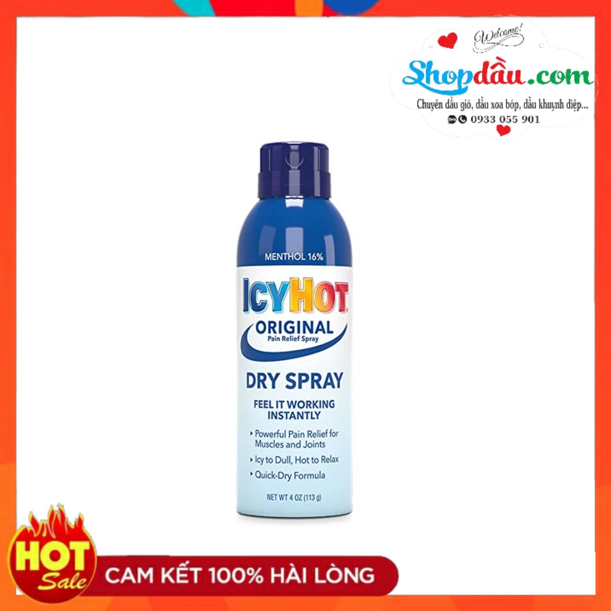 Bình xịt giảm đau icy hot spray