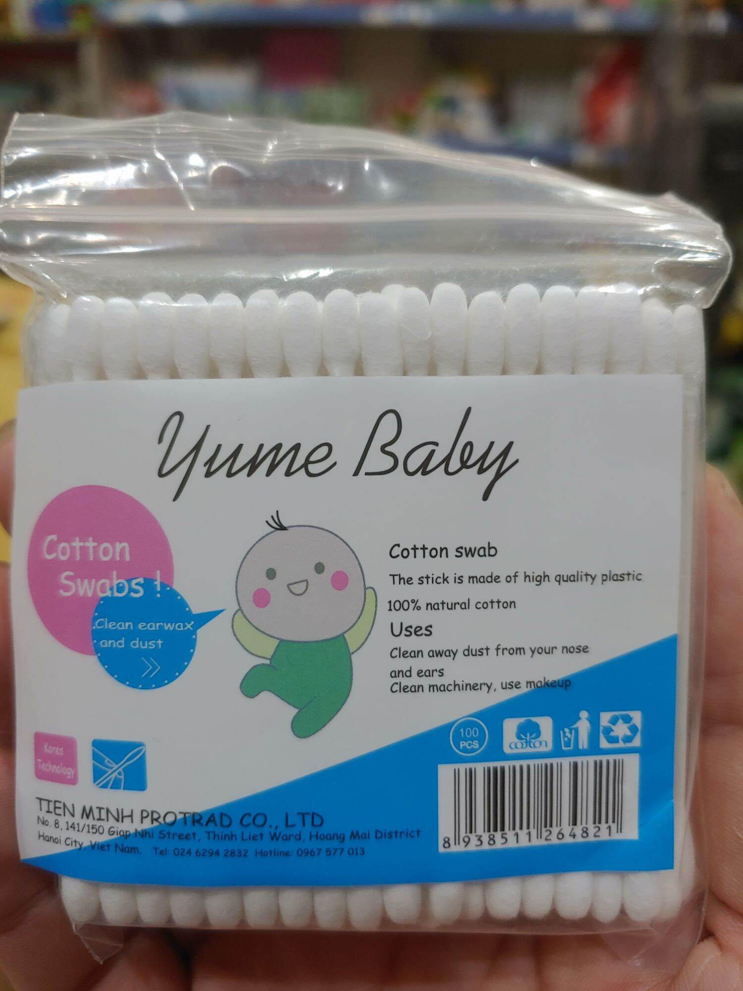 Bông tai gói 100 que