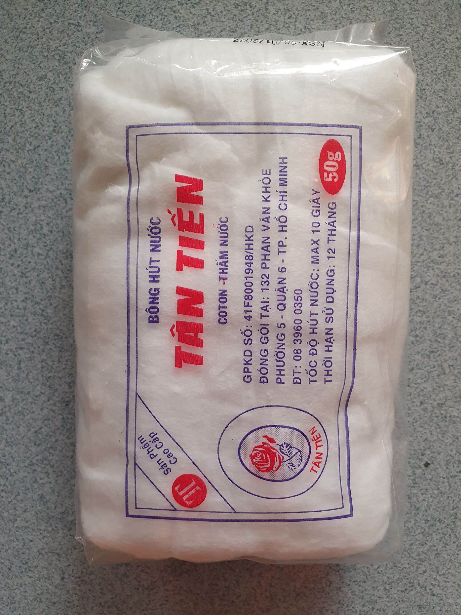 Bông hút nước tân tiến caton thấm nước - bịch 50g