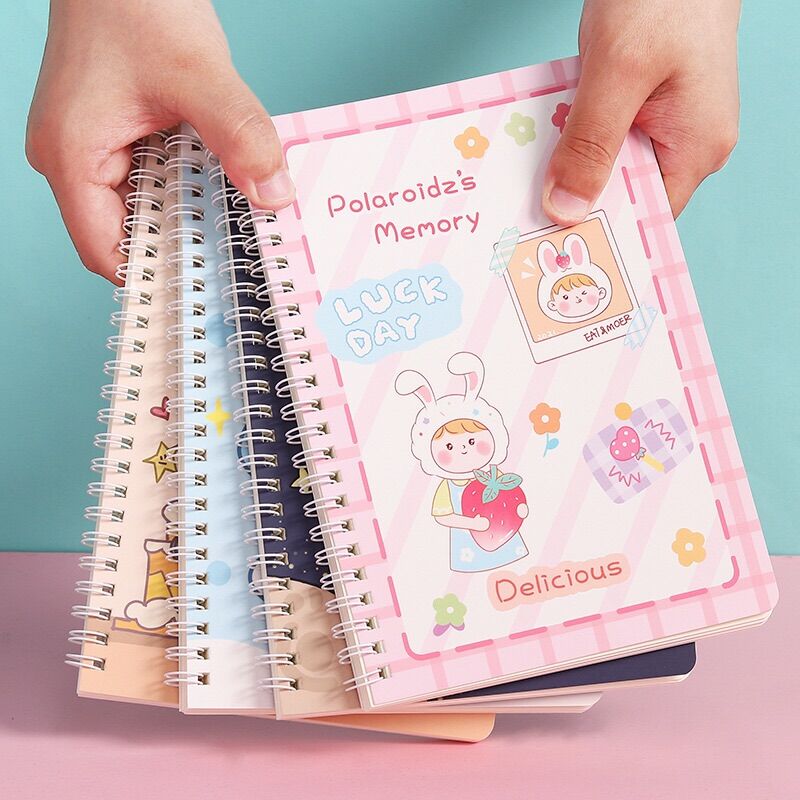 Sổ A5 lò so hình bìa dễ thương ngộ nghĩnh