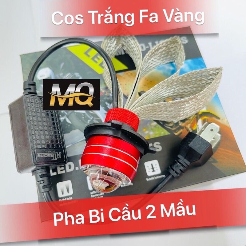 Đèn Pha Led RUBY Bi Cầu Mini 2 Mầu Đuôi Công Chuyên Ô Tô Xe Máy 2021