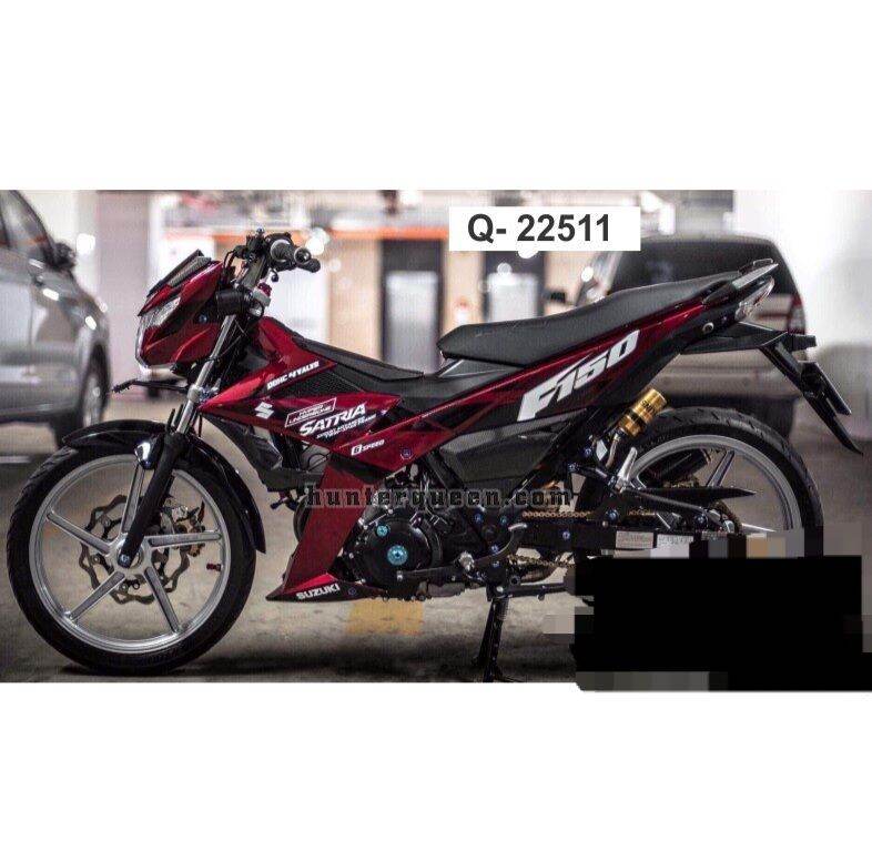 tem rời xe satria đỏ, tem chế 3 lớp không bay màu