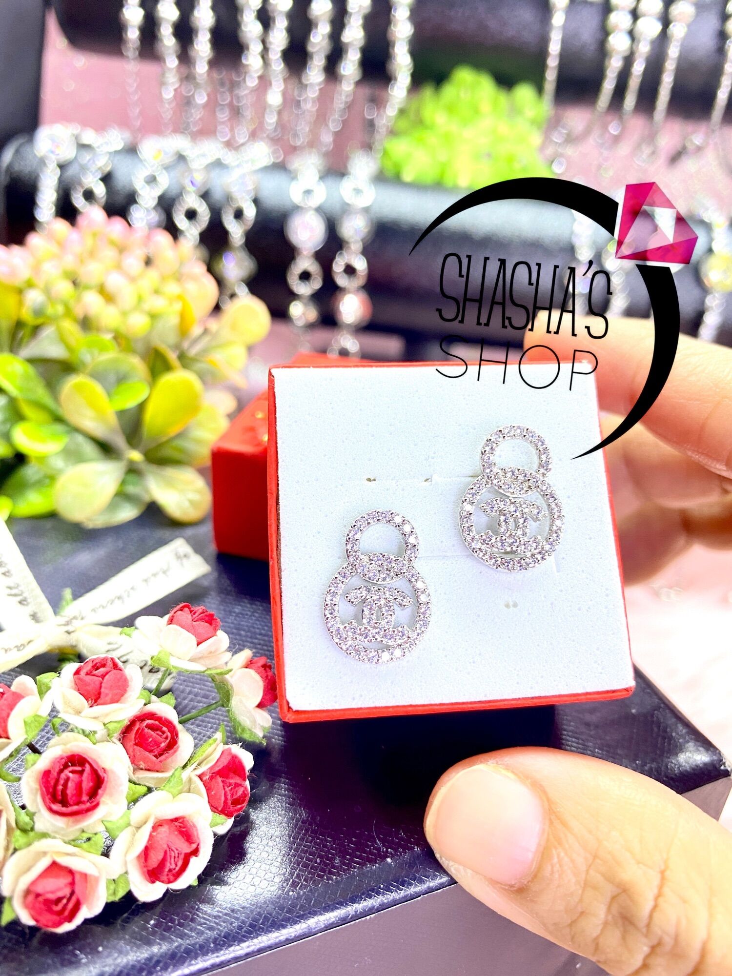 bông tai bạc 925 cao cấp lộng lẫy siu xink