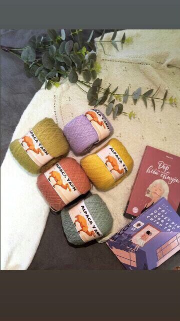 Len Alpaca mềm,  xốp  và vô cùng nhẹ .