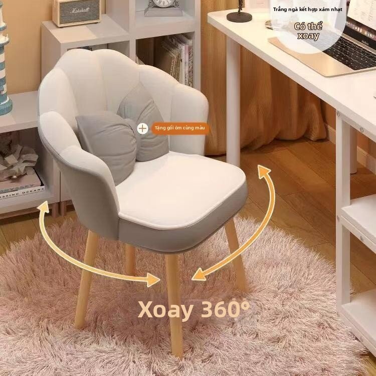 Comfortable Computer Chair Backrest Home Use Studying Desk Chair Cover for Dormitory Bedroom No Fatigue Gradual Color Nordic Style Giá 918,000 Đồng*Miễn phí vận chuyển