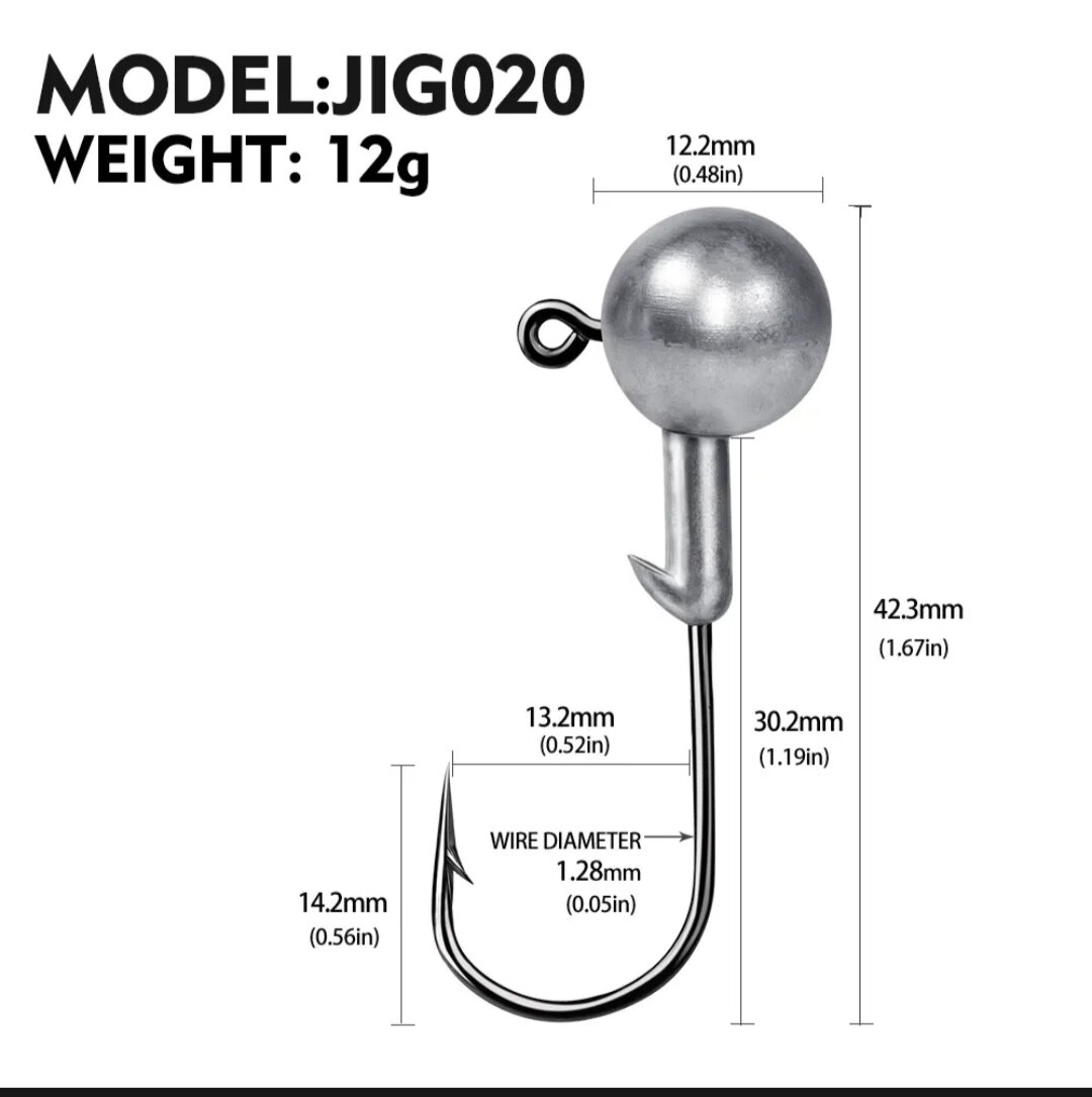 Lưỡi câu jig đầu chì