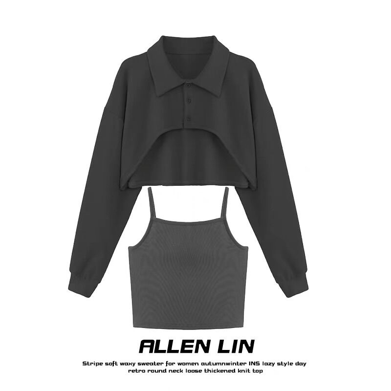 Set 2 món croptop petter + 2 dây yếm
