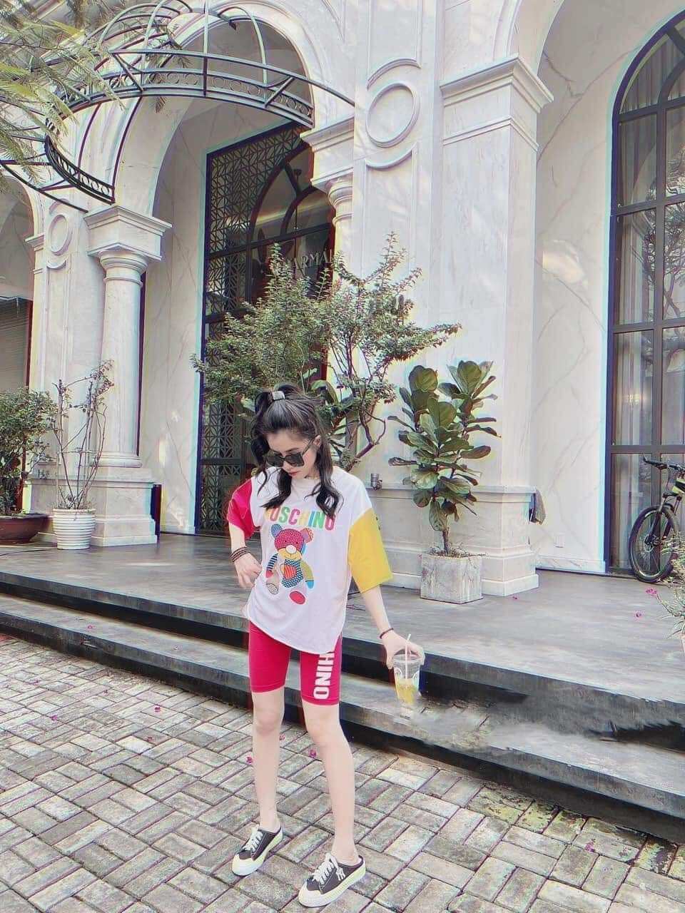 Set ngố phối vạt bầu quần borip