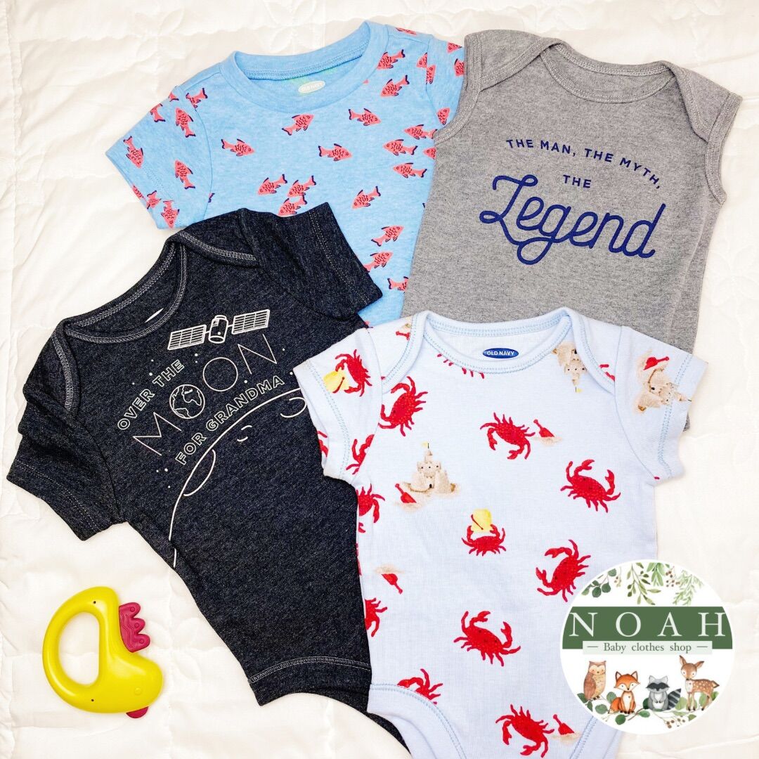 Bodysuit tay ngắn cho bé trai old navy 3-6 tháng 5-7kg