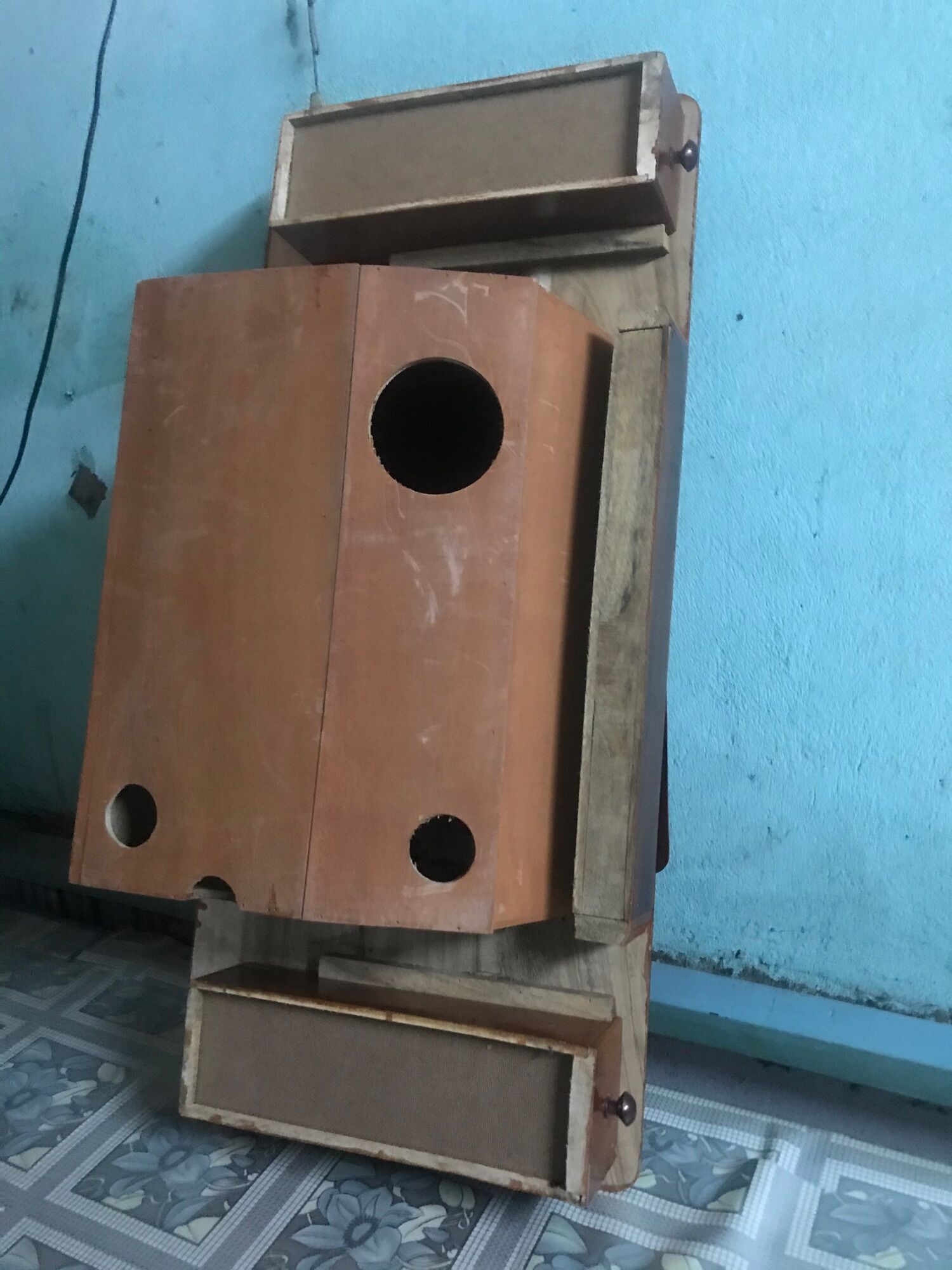 [HCM]Thùng gỗ may may gia đình