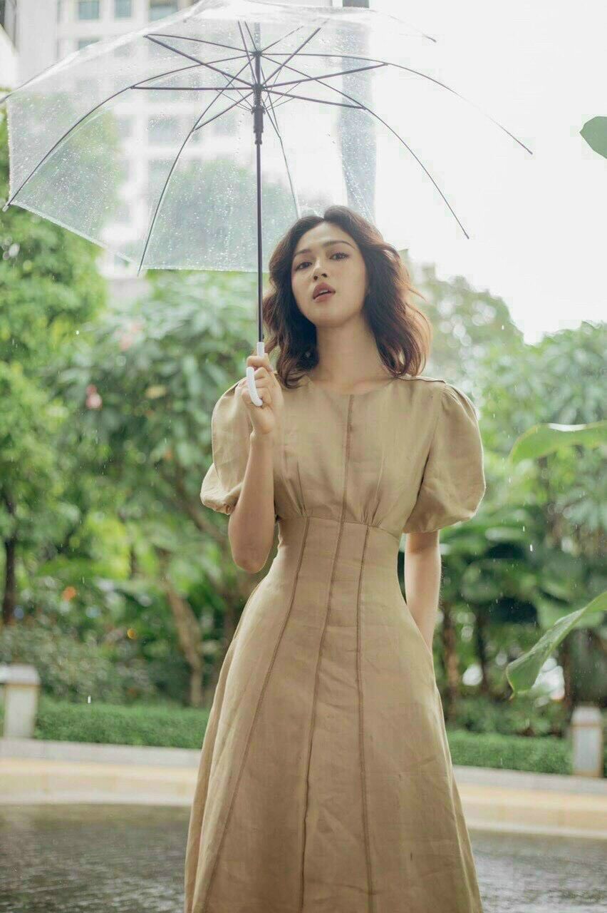 ĐẦM 3 VIỀN SỌC PHOM DÀI
