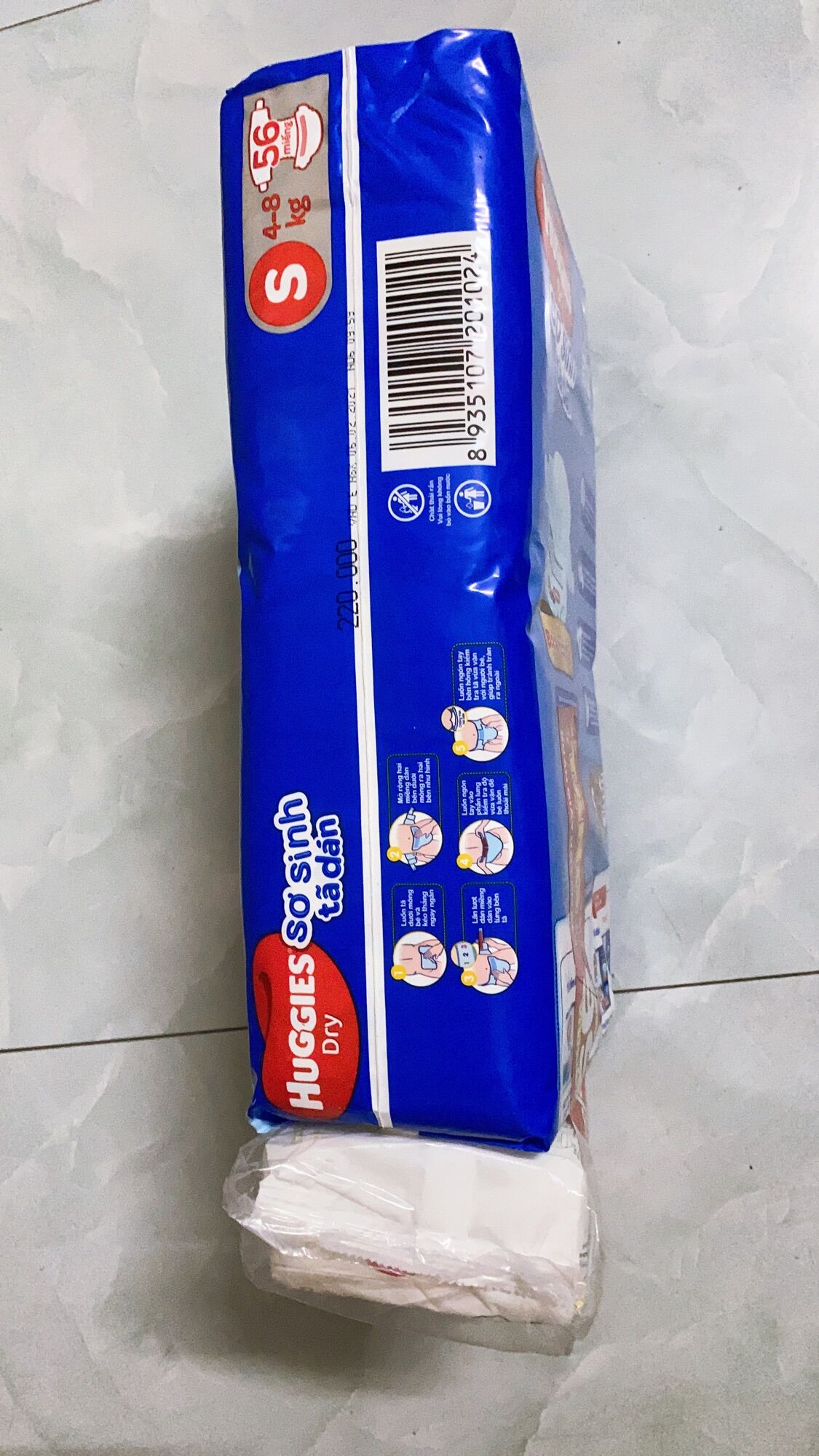 Tả dán Huggies sơ sinh S56