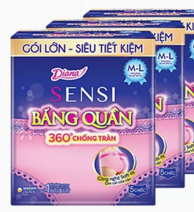 Băng vệ sinh quần diana sendo 5 miếng