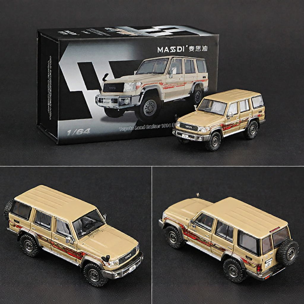 MASSI | Mô Hình Hợp Kim Toyota Land Cruiser Tỷ Lệ 1:64 Màu Đen