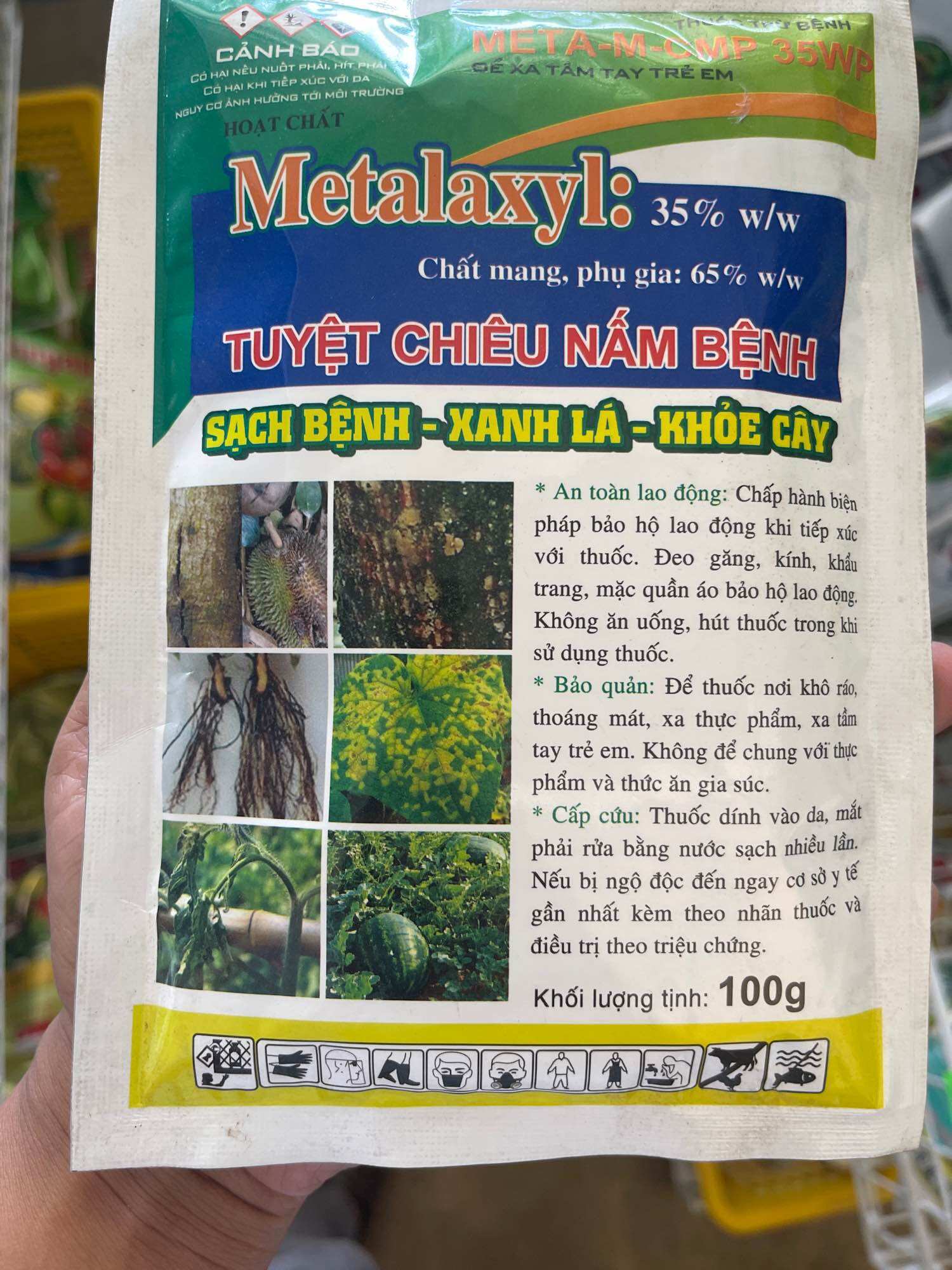 Metalaxy 35% Hết Nứt thân xì mủ, héo rũ….