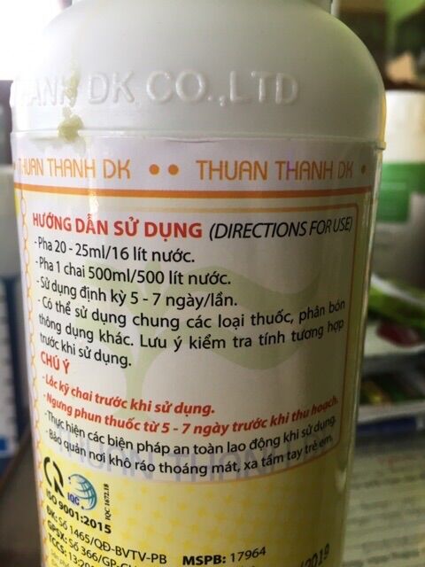 Phân bón Sơ đen mít | Cty Thuận Thành DK | 500ml