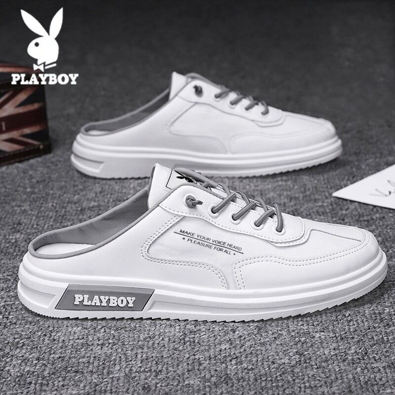 Dép sục playboy nam dép lười không gót giày lười nam mẫu mùa hè ngoài trời bít mũi đi bên ngoài mùa hè cho người lười