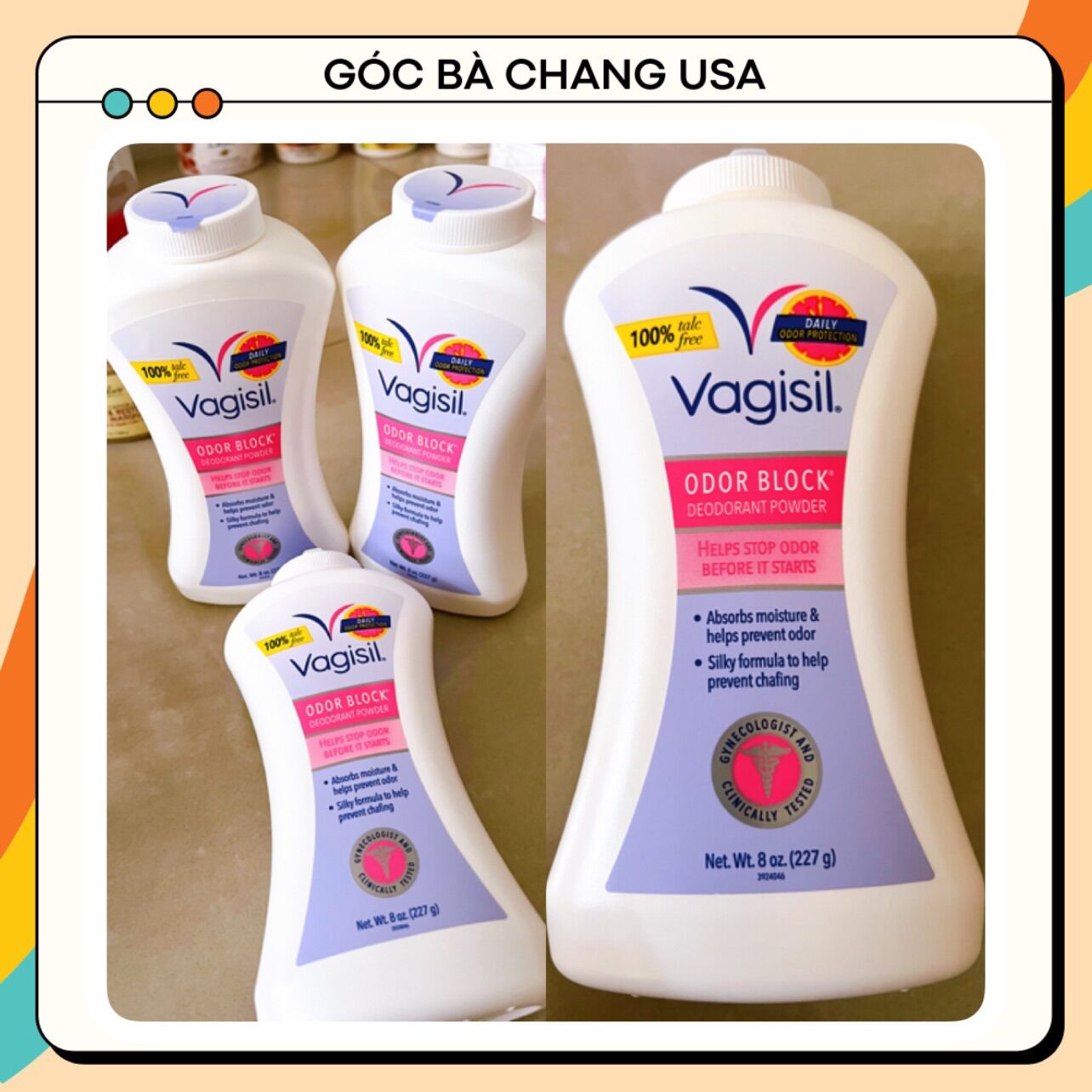 PHẤN RÔM CHO CÔ BÉ VAGISIL DEODORANT POWDER