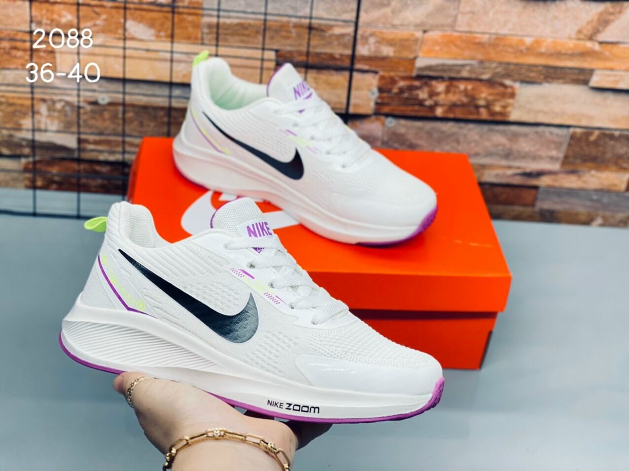 Giày thể thao nữ nike zom 2088 siêu nhẹ full box tặng kèm tất xuất khẩu khử mùi