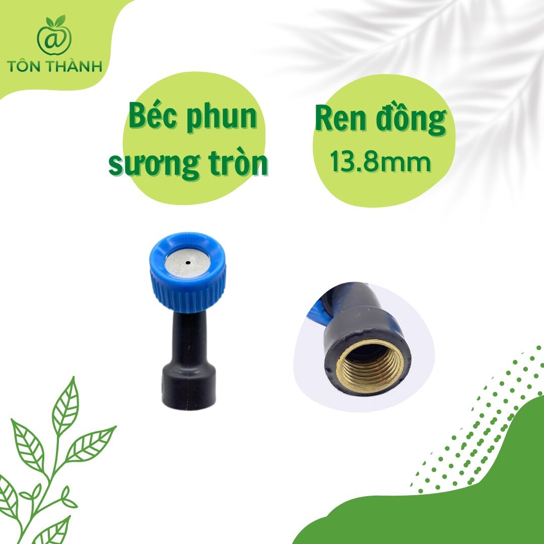 ĐẦU BÉC PHUN SƯƠNG TƯỚI CÂY, PHUN RUỘNG LÚA, CÂY TRỒNG, ... ( PHỤ KIỆN THAY THẾ BÌNH XỊT, BÌNH ĐIỆN )