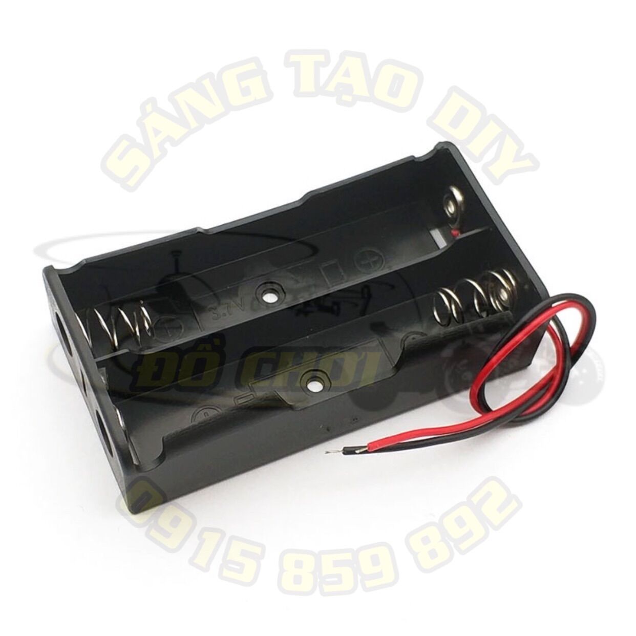 Đế pin 18650 có 1/2/3/4 khe cắm. Hộp đựng pin 18650 có kèm dây nối