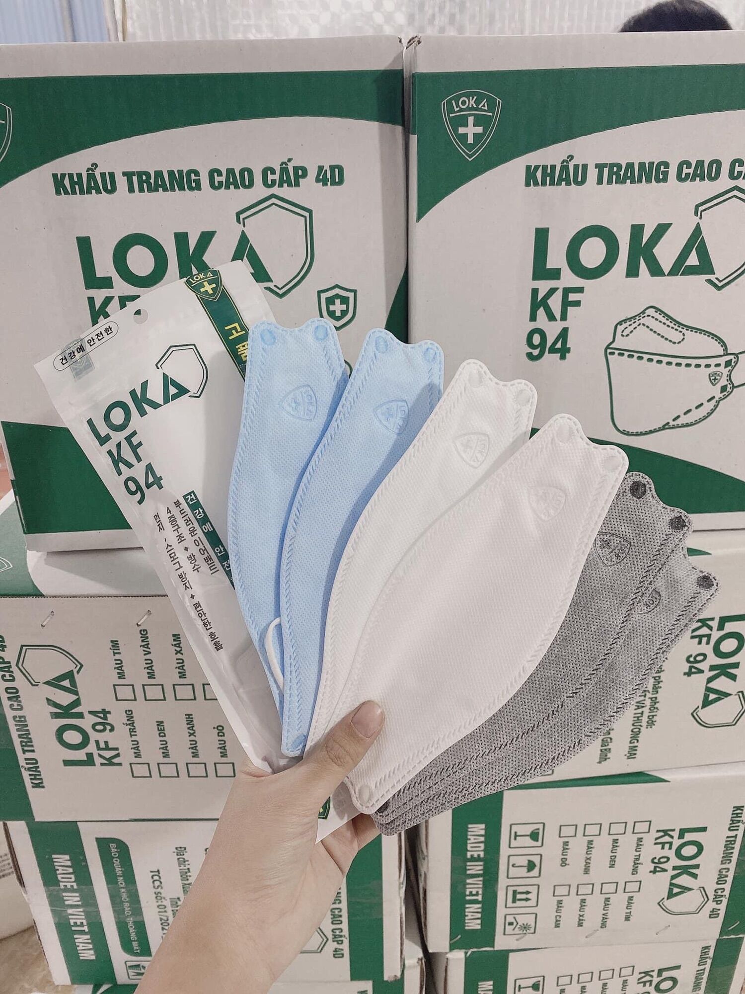 [ THÙNG 300 CÁI ] KHẨU TRANG KF94 4D LOKA CÔNG NGHỆ HÀN