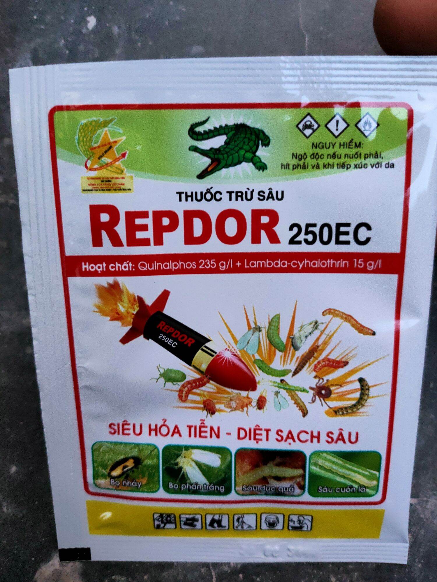 Thuô',c trừ bọ nhảy hại rau, trừ sâu, rầy, nhện đỏ, bọ trĩ, rệp sáp repdor 250ec