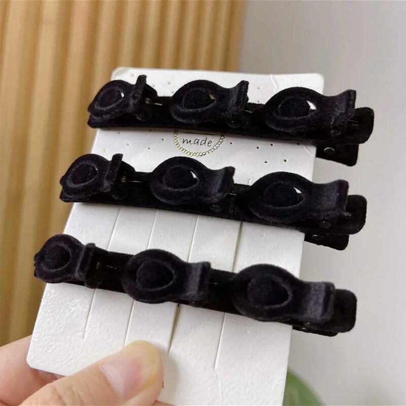 Kẹp tóc mái phối vải độc đáo cho nữ